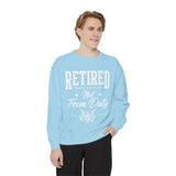 Retired From Service Not From Duty Sweatshirt, Military Retirement Crewneck, Veteran Gift, Patriotic Eagle Veterans Day Pullover for Retiree