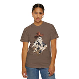 Western Ghost Halloween Shirt, Cowboy Hat Spooky Graphic Tee, Cute Vintage Fall Gift for Cowgirl, Country October Outfit for Women