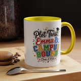 Personalized College Bound Mug, Plot Twist Campus Bound Graduation Cup, Custom Class of 2026 Gift for Her, High School Senior Present