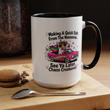 Funny Unicorn Coffee Mug, Making My Quiet Exit From The Nonsense Mug, Sarcastic Unicorn Gift, Chaos Creature Coffee Cup, Funny Coworker Mug