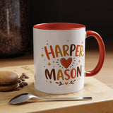 Personalized Couple Name Mug, Custom Names Coffee Mug, Matching Couple Gift, Anniversary Present for Husband and Wife, Romantic Mug