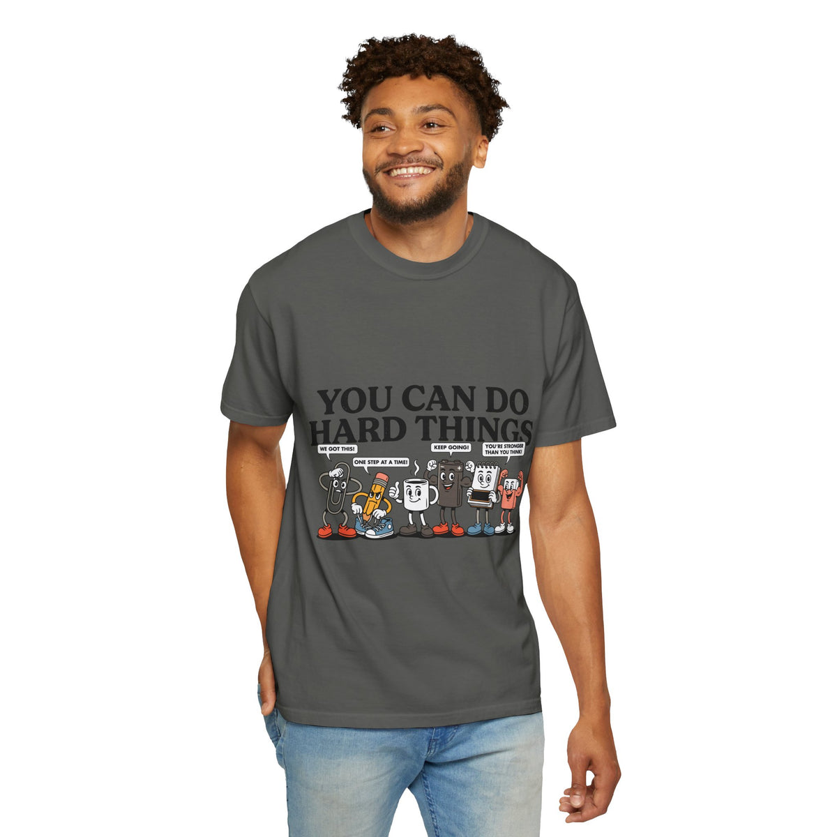 Motivational Teacher Shirt Comfort Colors Tee, You Can Do Hard Things School Counselor Shirt, Positive Classroom Shirt, Educator Gift