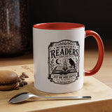 Midnight Readers Society Mug, Gothic Raven Book Black Accent Coffee Cup, Dark Academia Gift for Book Lover, Librarian or Night Reader