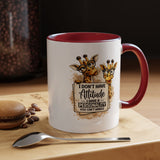 Funny Giraffe Coffee Mug, I Don't Have Attitude I Have A Personality You Can't Handle Mug, Sarcastic Animal Lover Gift