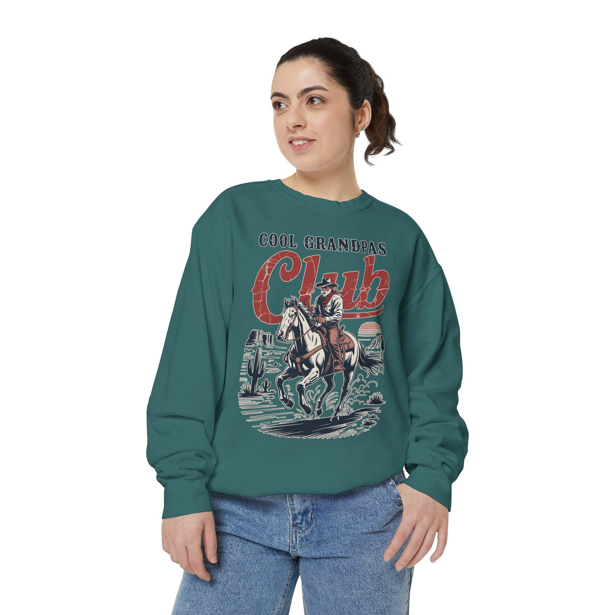 Cool Grandpas Club Sweatshirt, Funny Grandpa Crewneck, Grandpa Gift from Grandkids, Cozy Grandfather Sweatshirt, Papa Apparel