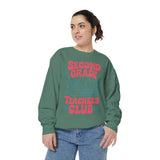 Second Grade Teachers Club Sweatshirt, Retro Teacher Crewneck, 2nd Grade Team Shirt, Back to School Outfit, Educator Appreciation Gift