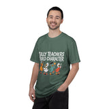 Funny Teacher Comfort Colors Shirt, Silly Teachers Build Character Tee, Teacher Appreciation Gift, Elementary School Teacher Shirt