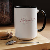 Personalized Name Coffee Mug, Custom Name Mug for Her, Just for You Gift Mug, Minimalist Pink Coffee Cup, Unique Birthday Gift