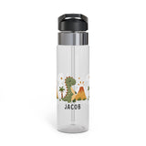 Personalized Dinosaur Water Bottle for Kids, Cute Dino Birthday Gift, Jurassic Theme Bottle, Boys School Bottle, Toddler Hydration Gift