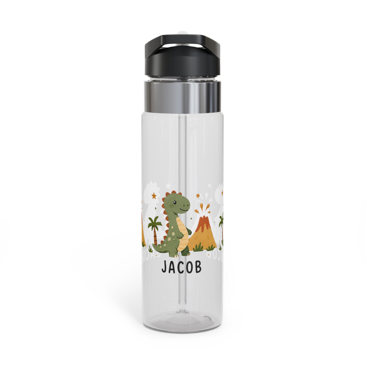 Personalized Dinosaur Water Bottle for Kids, Cute Dino Birthday Gift, Jurassic Theme Bottle, Boys School Bottle, Toddler Hydration Gift