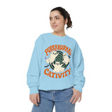 Purranormal Cativity Sweatshirt, Funny Halloween Cat Crewneck, Ghost Kitty Shirt for Cat Lover, Spooky Season Gift, Cute Fall Outfit