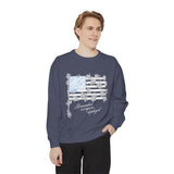 Military Deployment Comfort Colors Sweatshirt, Remember Everyone Deployed Crewneck, Patriotic Floral American Flag Sweatshirt, Support Our Troops Pullover