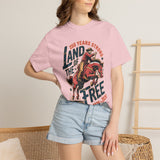 Land of the Free 250 Years Strong Comfort Colors Shirt, America 250th Anniversary Tee, Patriotic Cowboy Graphic Shirt, USA 1776-2026