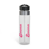 Personalized Transparent Water Bottle, Custom Name Water Bottle, Reusable Drink Bottle for School, Gym, Work, Travel, Gift for Her