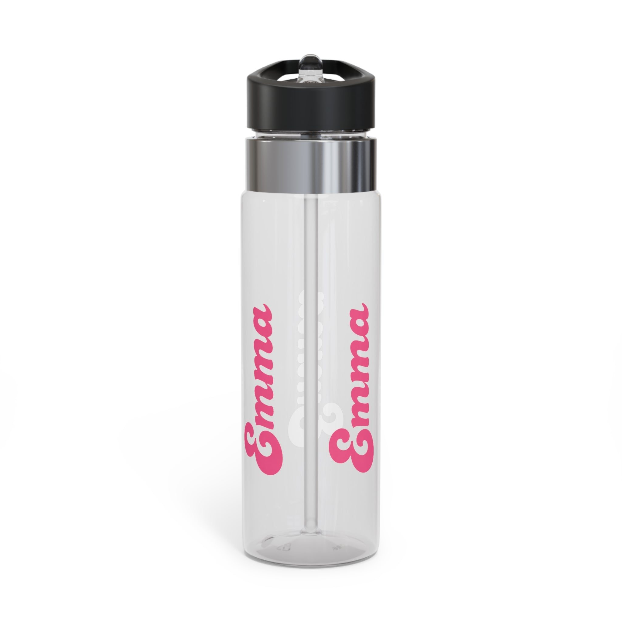 Personalized Transparent Water Bottle, Custom Name Water Bottle, Reusable Drink Bottle for School, Gym, Work, Travel, Gift for Her