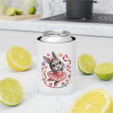 Ballet Bunny Can Cooler, Cute Pink Rabbit Drink Sleeve, Gift for Ballerinas, Dance Students, Bunny Lovers and Ballet Besties