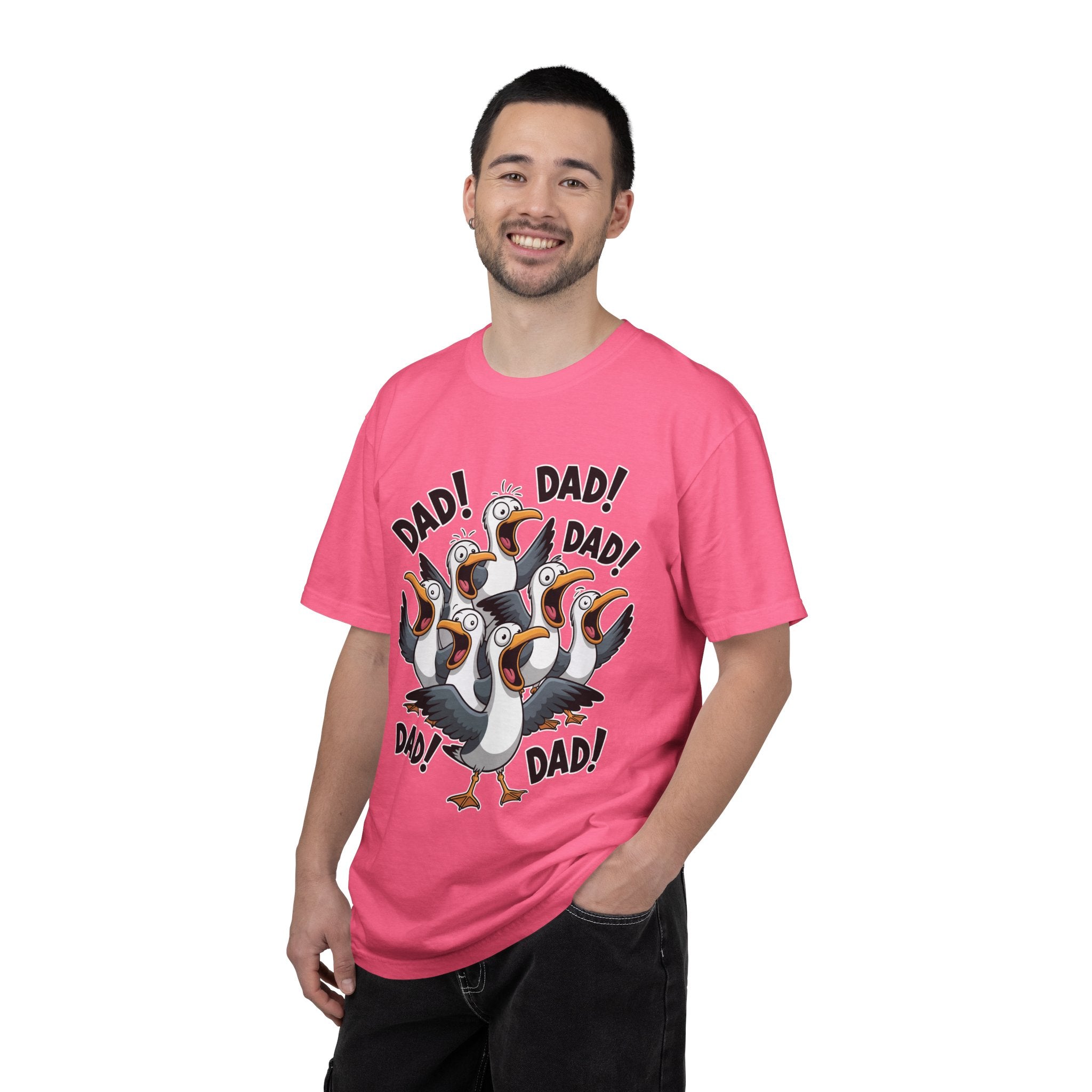 Funny Dad Life Comfort Colors Shirt, Dad Dad Dad Seagull Tee, Fatherhood Humor Graphic Shirt, Father's Day Gift for Dad