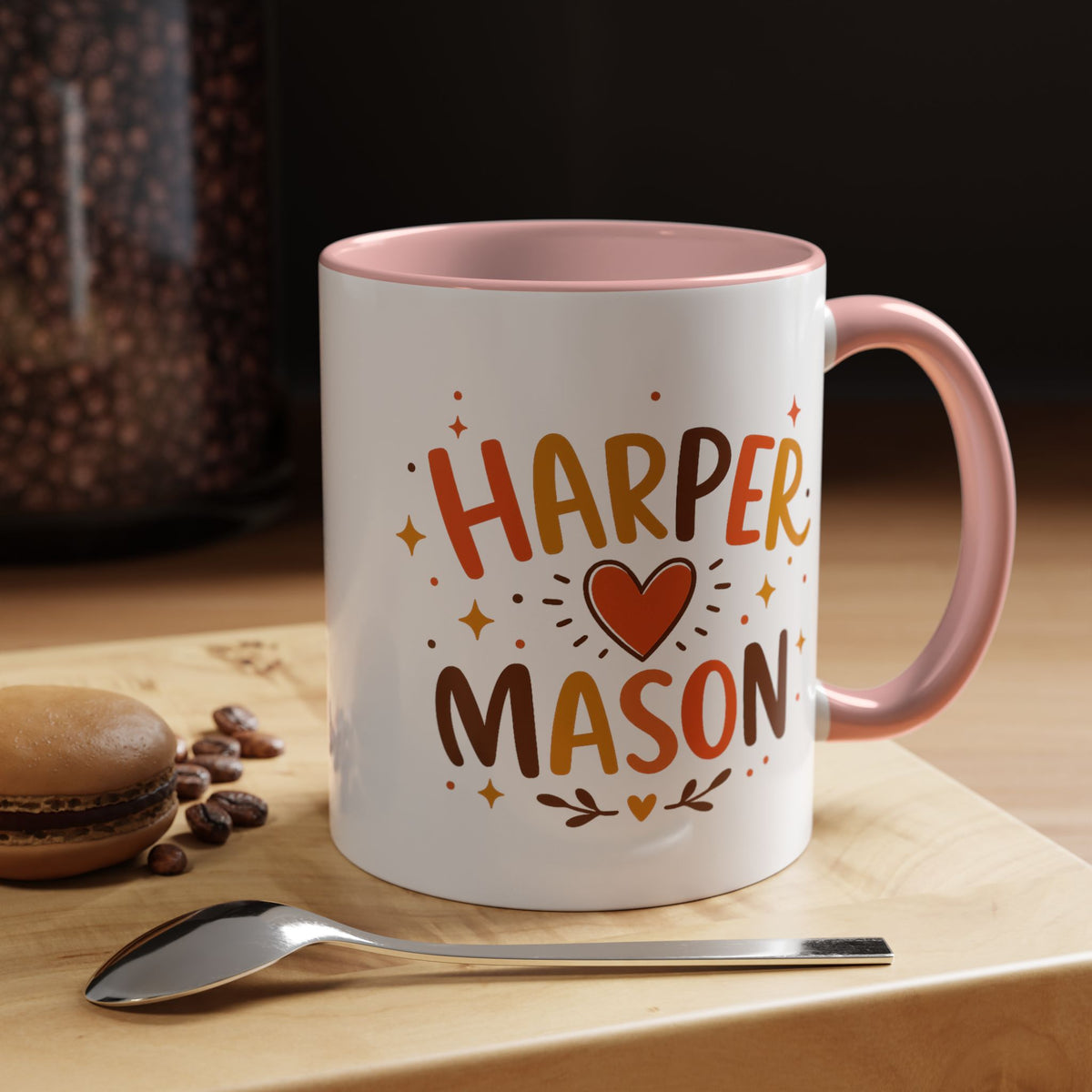 Personalized Couple Name Mug, Custom Names Coffee Mug, Matching Couple Gift, Anniversary Present for Husband and Wife, Romantic Mug