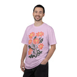 Orange Daisy Graphic Shirt, Retro Floral T-Shirt for Flower Lovers, Groovy Botanical Tee, Cheerful Garden Gift for Women and Gardeners