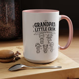 Personalized Grandpa Mug, Grandpa's Little Crew Coffee Cup, Grandchildren Name Gift, Father's Day Present, Family Birthday Keepsake