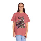 Traditional Panther Graphic Shirt, Floral Tattoo T-Shirt for Men and Women, Old School Big Cat Tee, Alternative Art Gift for Tattoo Fans