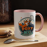 Kansas City Badminton Mug, Foxy for KC Coffee Cup, Funny Shuttlecock Lover Gift, KC Sports Fan Mug, Badminton Player Present
