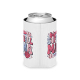 Softball Mom Can Cooler, Personalized Beer Koozie, Softball Mom Gift, Baseball Mom Drink Holder, Sports Mom Gift, Game Day Gift