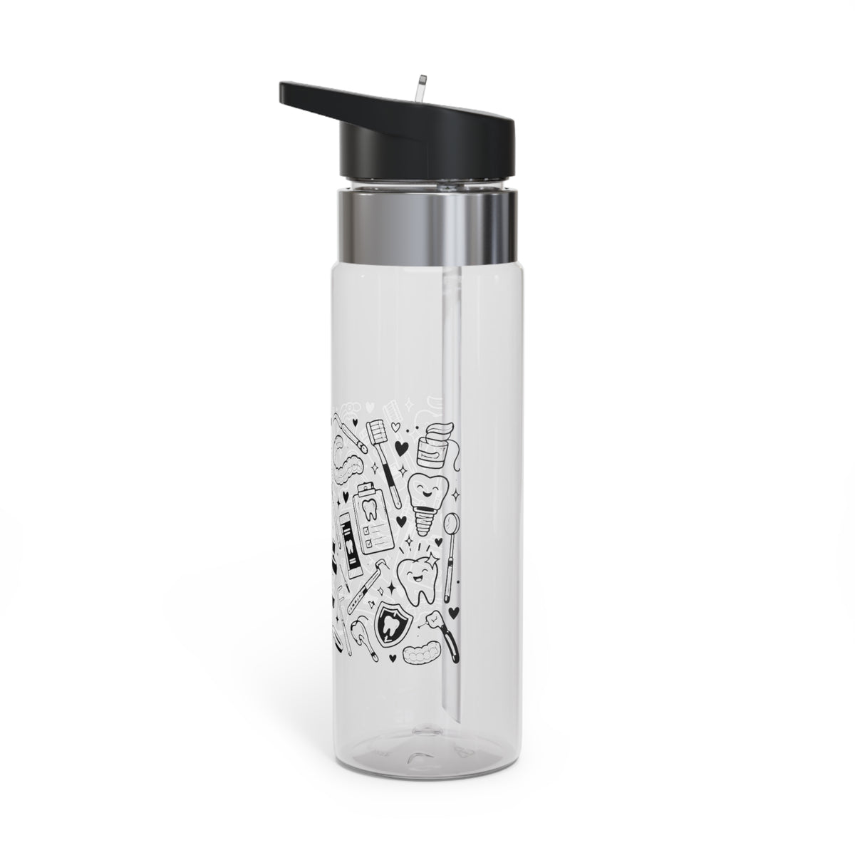 Dental Water Bottle for Dentists, Dental Hygienist Drink Bottle, Tooth Themed Water Bottle, Dental Assistant Gift, Dental Student Gift