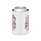 Bird Lover Can Cooler, Just a Girl Who Loves Birds, Cute Birdwatching Drink Holder, Nature Lover Gift for Her, Birdwatcher Gift, Party Favor