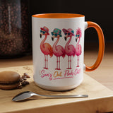 Funny Flamingo Coffee Mug, Sun's Out Flocks Out Mug, Pink Flamingo Summer Cup, Beach Lover Gift, Tropical Vacation Coffee Mug