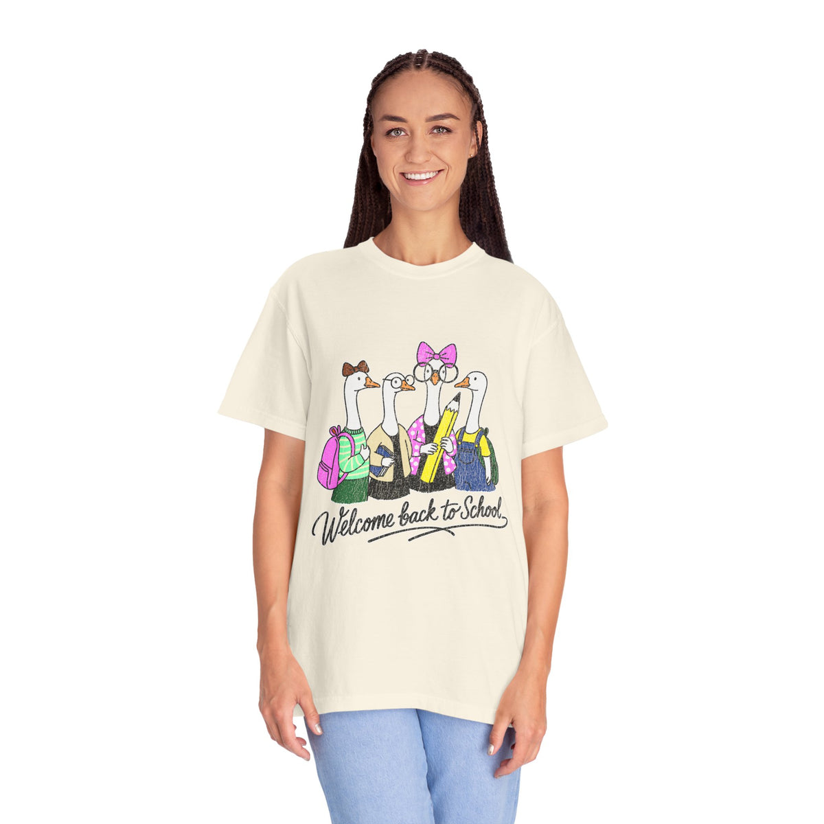 Welcome Back to School Goose T-Shirt, Funny Teacher Graphic Tee, Cute Student Shirt, First Day Classroom Outfit, Educator Gift Idea