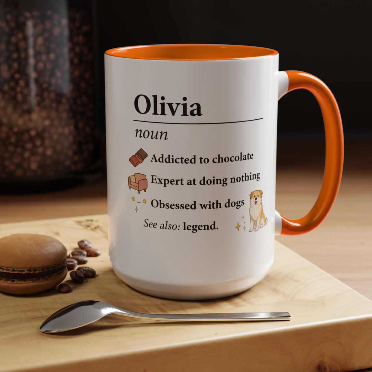 Personalized Definition Mug, Custom Name Coffee Mug for Women, Dog Lover Gift, Personalized Best Friend Mug, Unique Birthday Cup