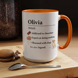 Personalized Definition Mug, Custom Name Coffee Mug for Women, Dog Lover Gift, Personalized Best Friend Mug, Unique Birthday Cup