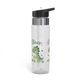 Dinosaur Personalized Water Bottle, Custom Name Drink Bottle, Adventure Gift, Kids School Bottle, Birthday Gift, Reusable Hydration Bottle