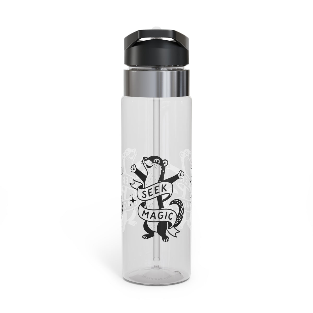 Seek Magic Water Bottle, Cute Otter Water Bottle, Adventure Gift for Kids, Nature Lover Gift, Inspirational Reusable Drink Bottle