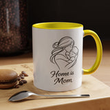 Home Is Mom Coffee Mug, Mother Daughter Gift Mug, Meaningful Mom Mug, Mother's Day Gift, Sentimental Gift for Mom, Mom Keepsake Cup