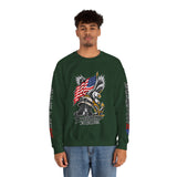 Freedom Is Not Free Sweatshirt, Patriotic Eagle Pullover, American Flag Military Style, Veterans Gift, USA Pride, Americana Clothing