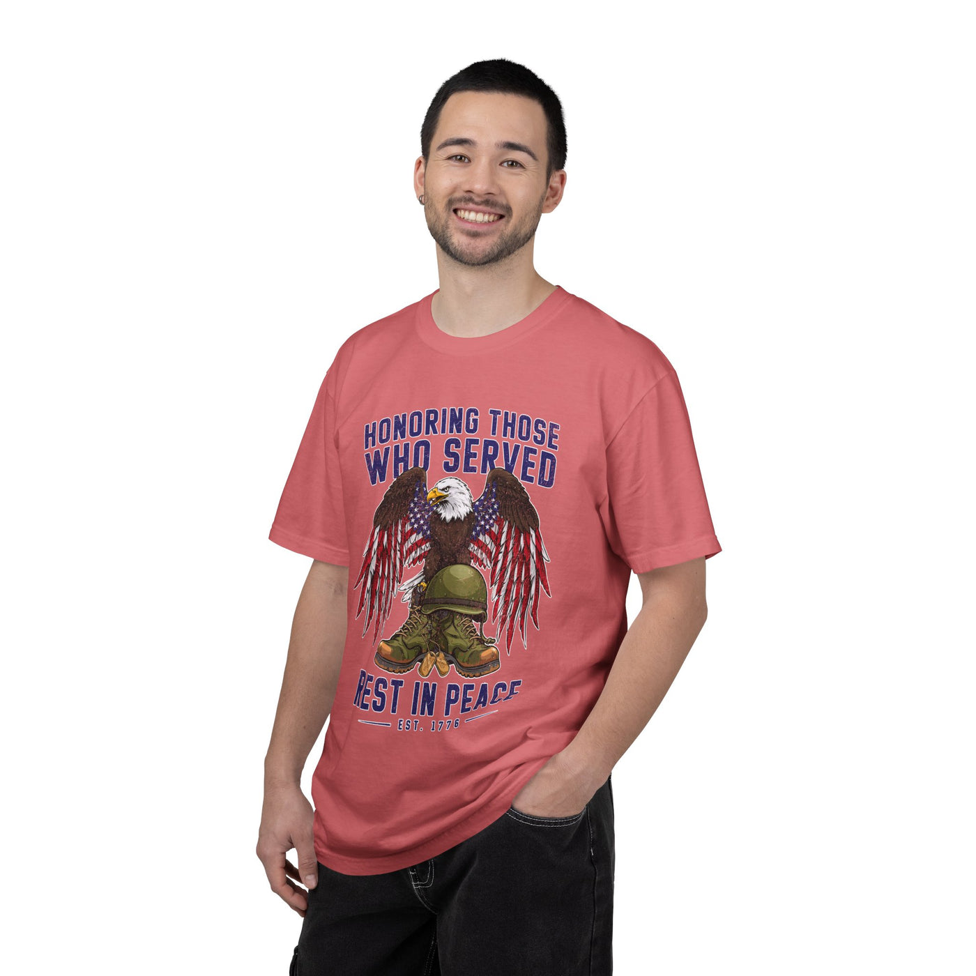 Honoring Those Who Served Shirt, Military Memorial T-Shirt, Fallen Soldier Tribute, Veteran Remembrance Gift, Patriotic Eagle Tribute Tee