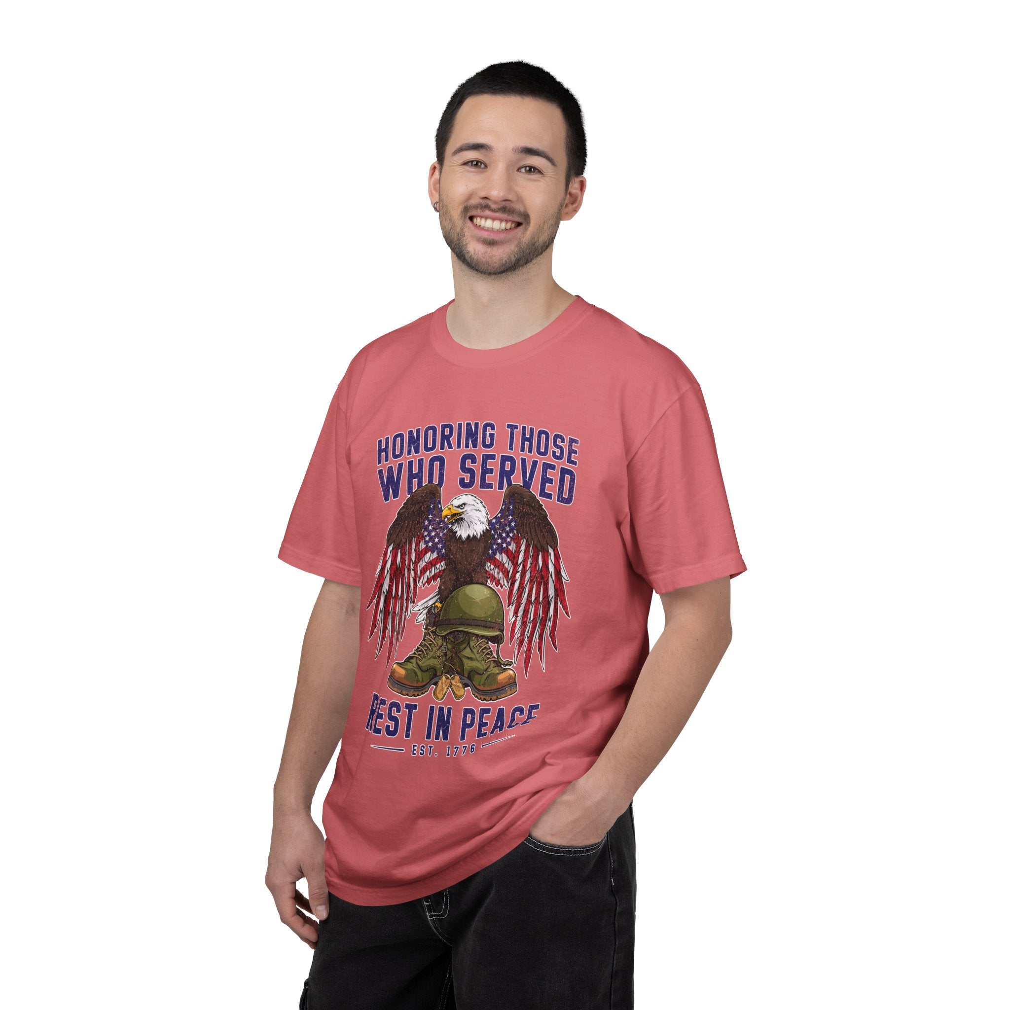 Honoring Those Who Served Shirt, Military Memorial T-Shirt, Fallen Soldier Tribute, Veteran Remembrance Gift, Patriotic Eagle Tribute Tee