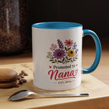 Promoted to Nana Mug, New Grandma Pregnancy Announcement Gift, Floral First Time Grandmother Coffee Cup, Baby Reveal Keepsake 2026