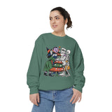 Spooky Christmas Sweatshirt, Halloween Holiday Mashup Crewneck, Witch Vampire Mummy Skeleton Pullover, Gothic Xmas Gift for Horror Fan