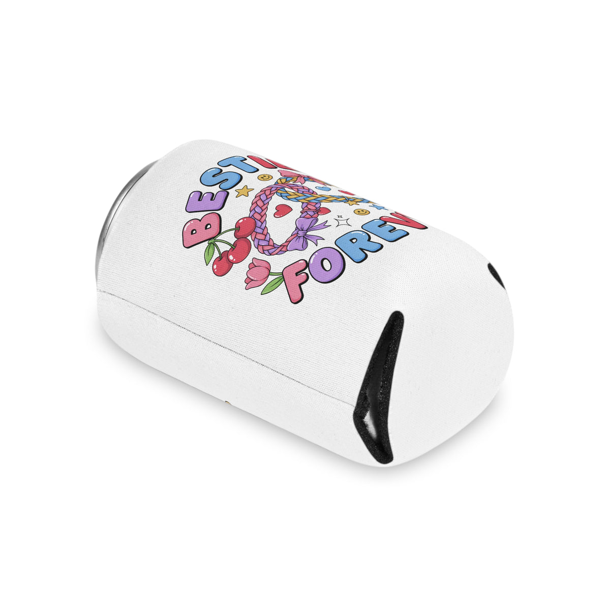 Besties Forever Can Cooler, Colorful Friendship Drink Sleeve, Cute Best Friend Gift, BFF Birthday Present for Besties and Friends