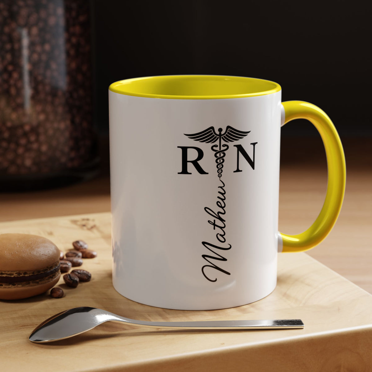 Personalized RN Coffee Mug, Registered Nurse Gift, Custom Nurse Name Mug, Nursing School Graduation Gift, RN Appreciation Cup