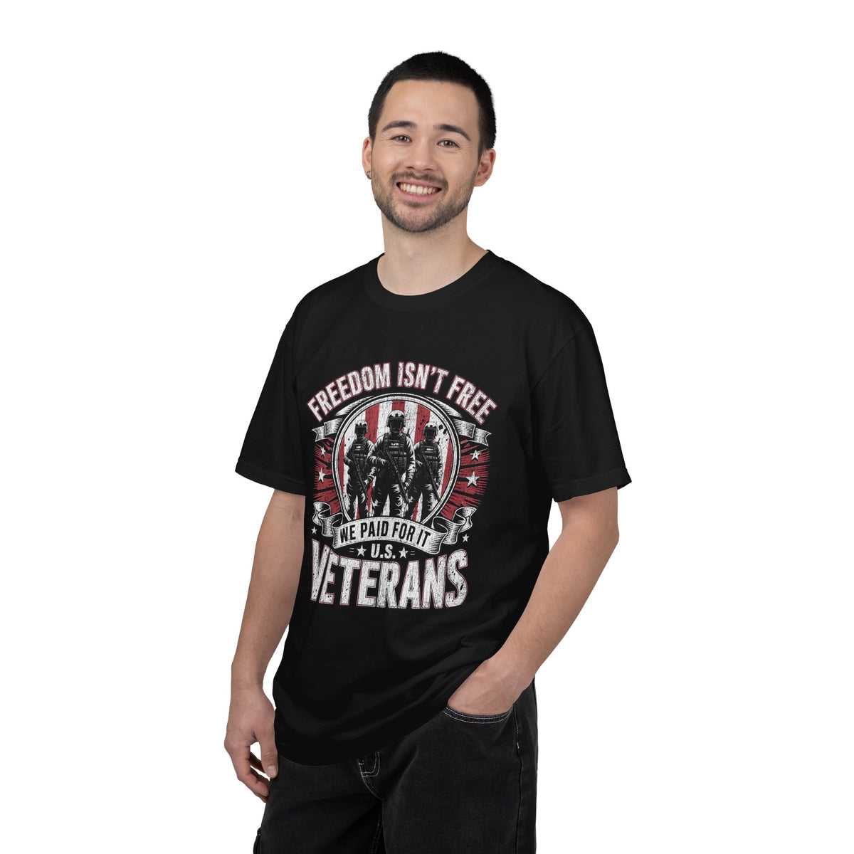 Freedom Isn't Free Veteran Shirt, Military Veteran T Shirt, U.S. Veterans Patriotic Tee, American Flag Military Gift, Veteran Pride Shirt