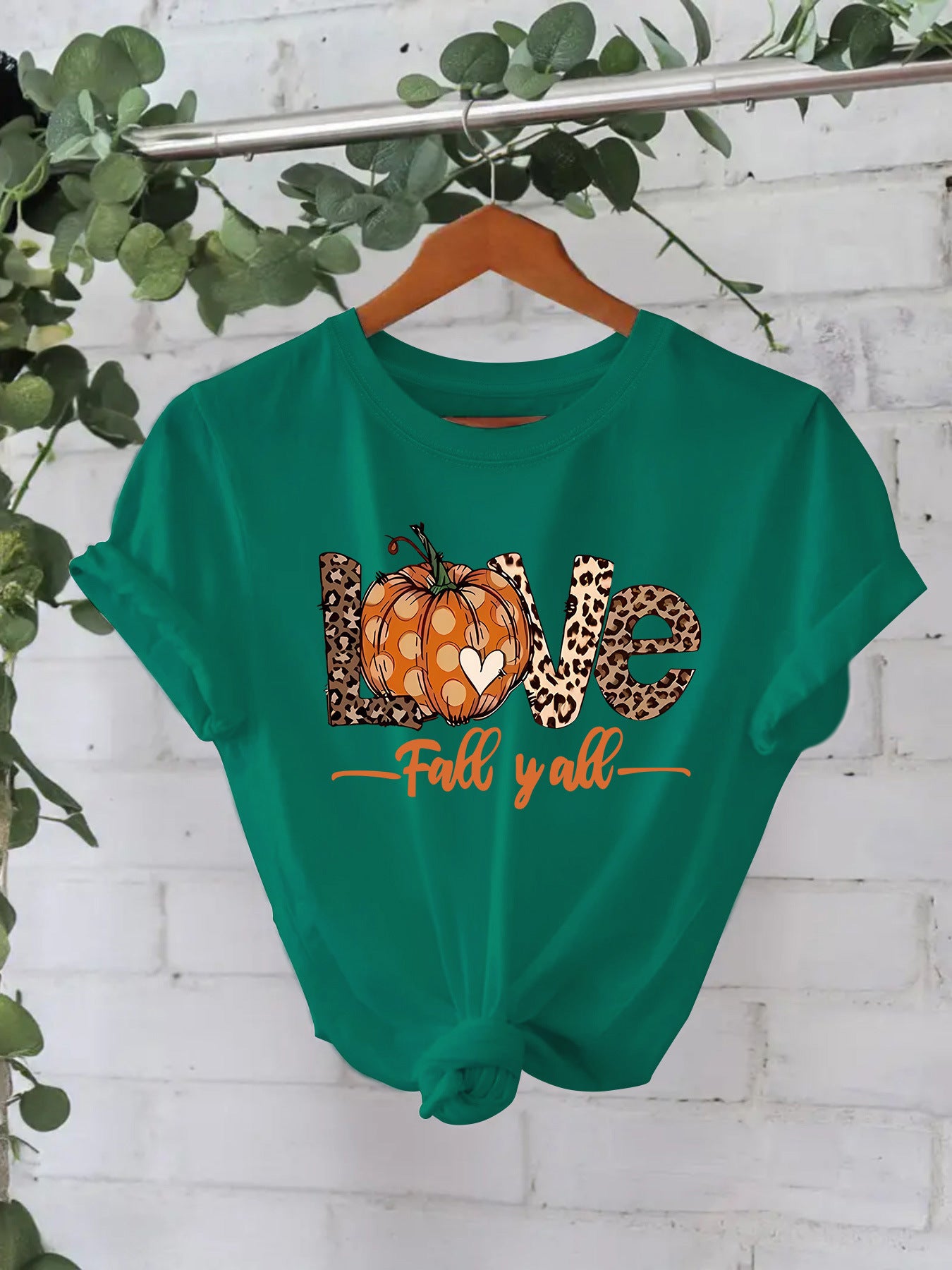 LOVE Pumpkin Halloween Short Sleeve