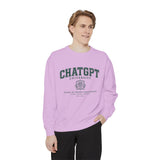 ChatGPT University Sweatshirt, Prompt Engineering Crewneck, AI Student Gift, Funny Tech Pullover, Coder Graduation Campus Outfit 2026