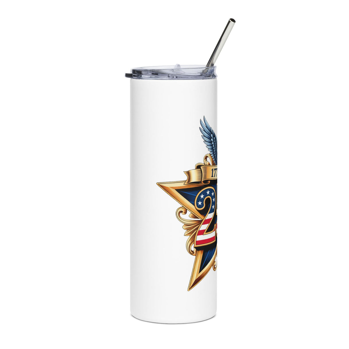 America 250th Anniversary Skinny Tumbler, 1776 to 2026 Patriotic Cup, USA Celebration Drinkware, American Pride Gift