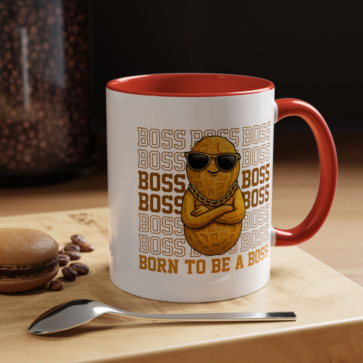 Born to Be a Boss Mug, Funny Boss Coffee Mug, Leadership Gift for Manager, Entrepreneur Coffee Cup, Office Desk Gift