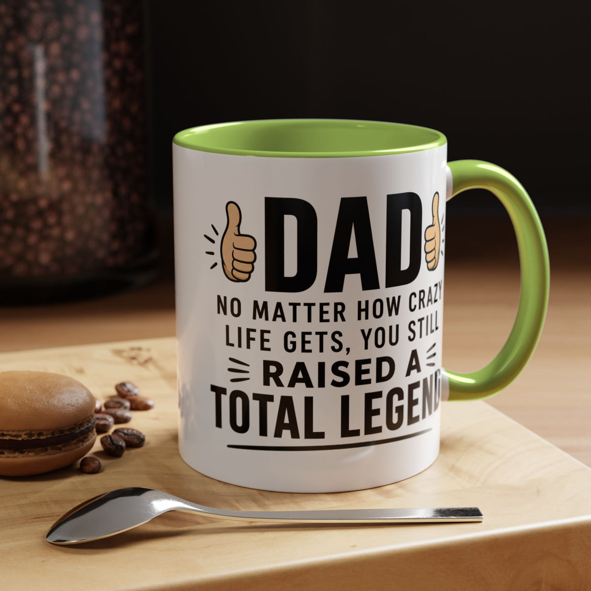 Funny Dad Coffee Mug, Dad Raised a Total Legend Mug, Father's Day Gift for Dad, Cool Dad Coffee Cup, Birthday Gift for Father