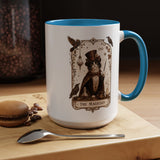 Black Cat Magician Tarot Coffee Mug, Mystic Cat Tarot Card Mug, The Magician Cat Cup, Witchy Gothic Gift for Cat Lovers